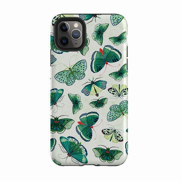 Soft Grip Finish Soft Protection Edge iPhone Tough Case - Whisper Of Moths By Katherine Quinn