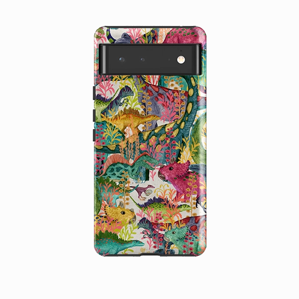 Smooth Texture Pattern Google Tough Case -  Dinosaur Jamboree By Katherine Quinn