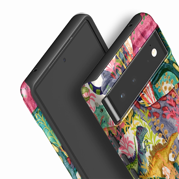 Compact Style Google Tough Case -  Dinosaur Jamboree By Katherine Quinn