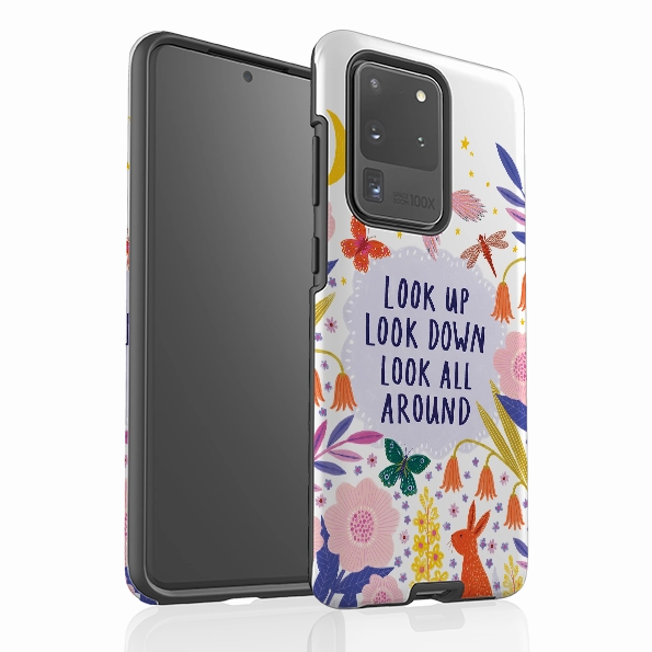 hybrid design Modern Touch Samsung Tough Case - Look Up Look Down By Lee Foster Wilson