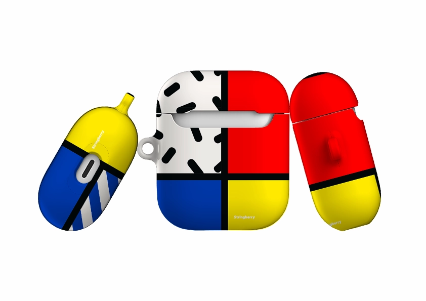 fashion lightweight portable silicone protector Aldo Rossi Airpod Case ( Gen 1 & 2 )