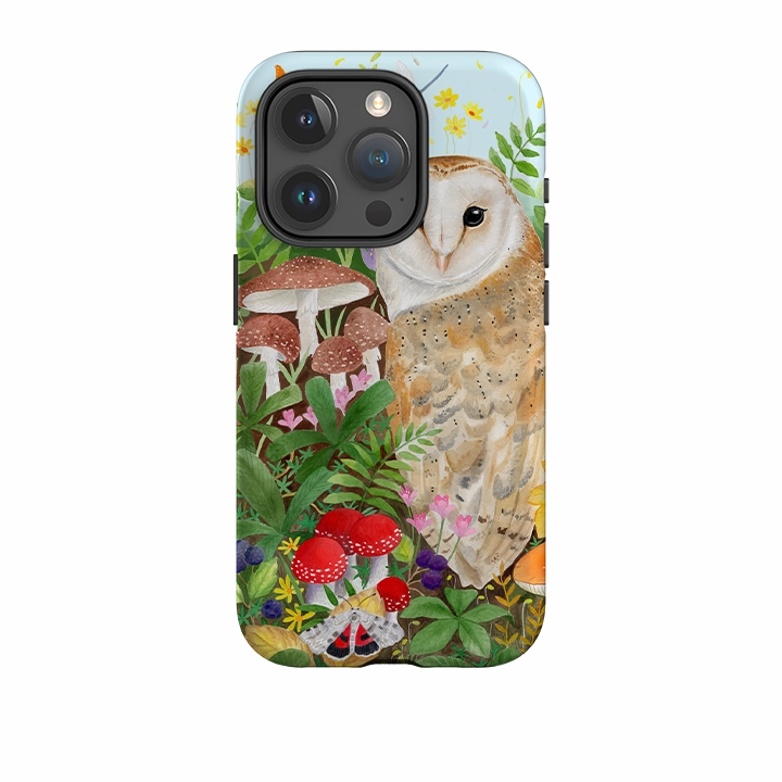 iPhone Tough Case - Owl Garden By Bex Parkin Protective Surface