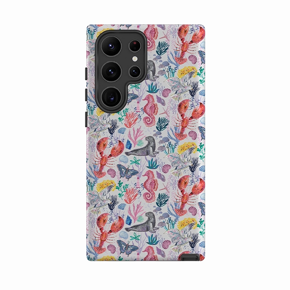 Soft Detail Samsung Tough  Case - Coastline Pattern D By Emma Frances Grant