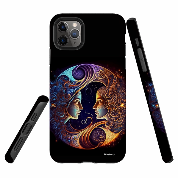 iPhone Tough Case - Gemini Screen Bumper Soft Build Texture