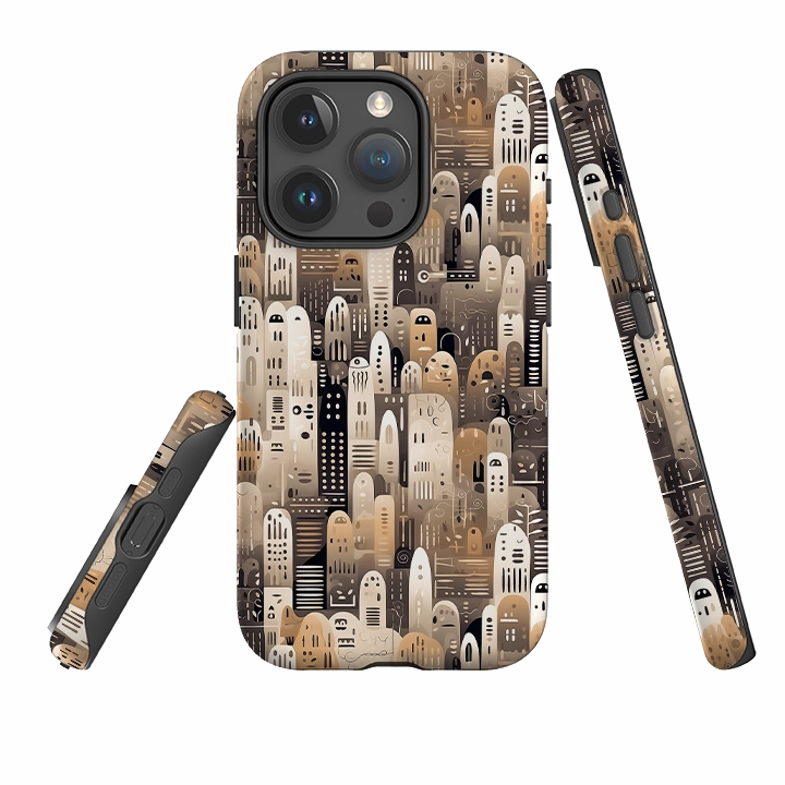 iPhone Tough Case - Cityscapes I Premium Grip Elegant Pattern