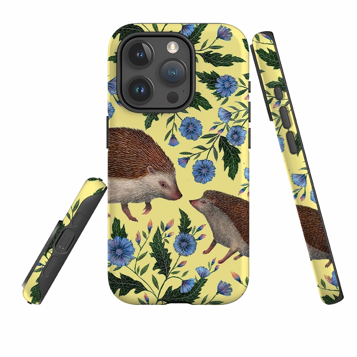 iPhone Tough Case - Hedgehogs By Catherine Rowe Pocket Size Resistant Layer