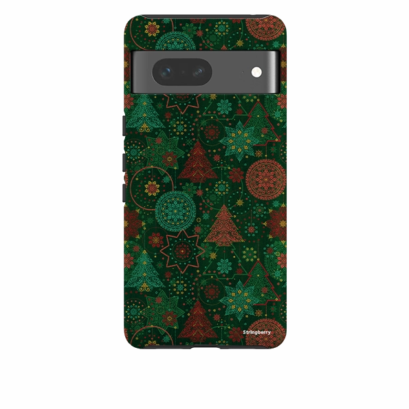 Google Tough Case -  Christmas Forest By Natalie Pedetti Prack Hand Friendly Slim Profile