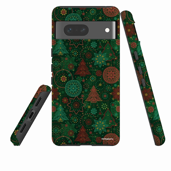 3D Effect Google Tough Case -  Christmas Forest By Natalie Pedetti Prack