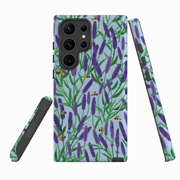 Flexible Fit Samsung Tough  Case - Lavender By Tracey English