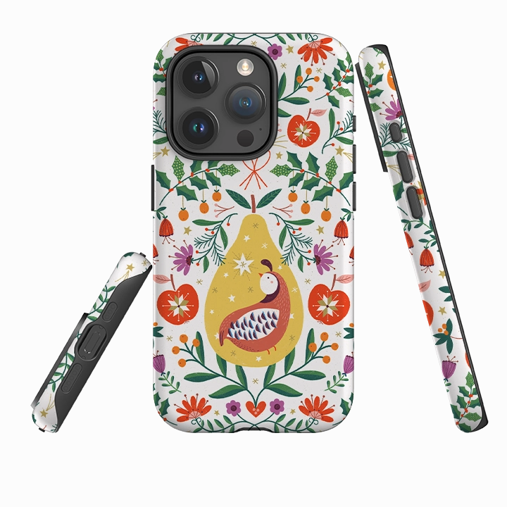 Comfort Edge Layer iPhone Tough Case - Festive Fruits By Ali Brookes