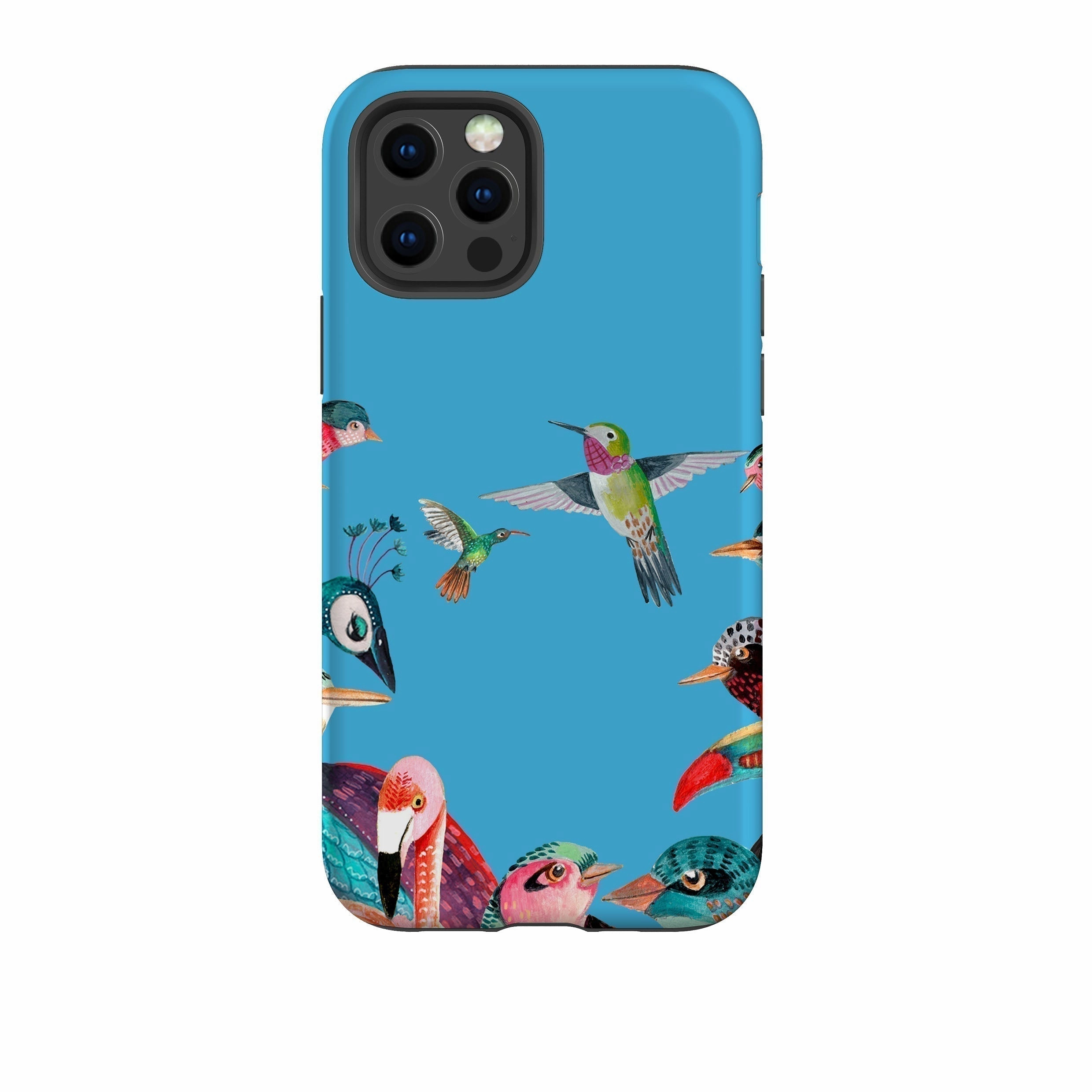 iPhone Tough Case - Blue Birds By Caroline Bonne Muller Durable Finish Layer Protective Material