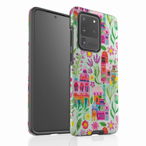 Flexible Protection Classic Frame Samsung Tough Case - Indian Summer Pale By Tracey English