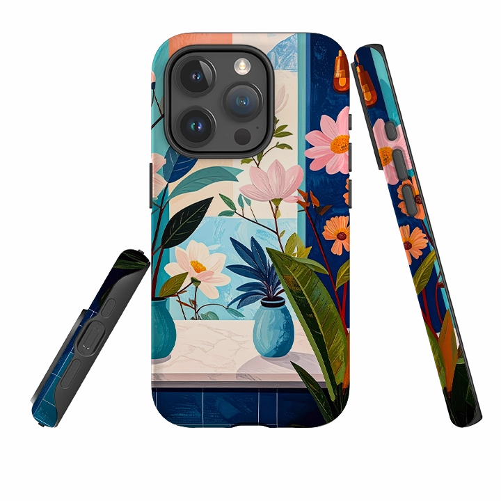 Scratch Block Elegant Build Texture iPhone Tough Case - Eaton Floral