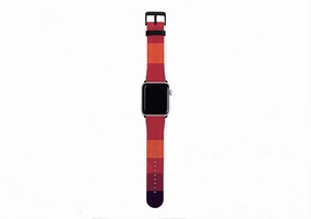 Apple Watch Strap- Tokyo Chroma Horizontal Stripe Stylish Detail