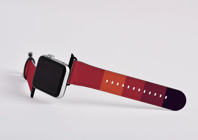 Apple Watch Strap- Tokyo Chroma Horizontal Stripe Sleek Active Option
