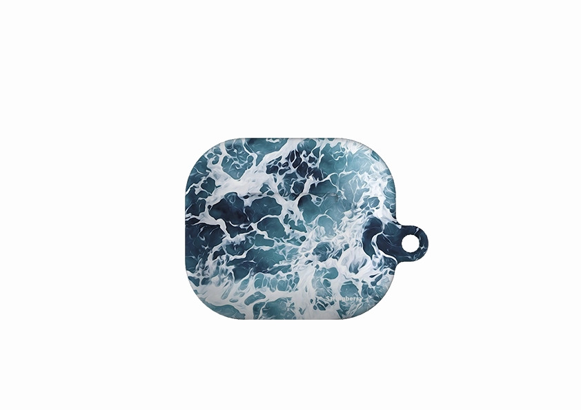 portable neon silicone protector Aqua Airpod Case Gen 4