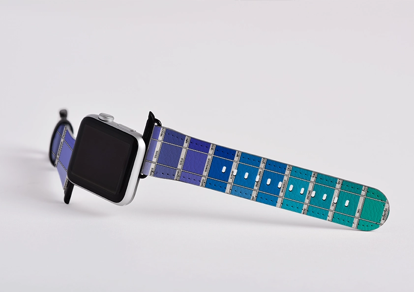 Simple Finish Blue Chromology By Kitty Joseph Apple Watch Strap