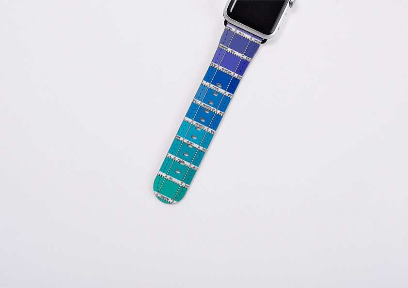 Comfortable Activity Gear Premium Look Blue Chromology By Kitty Joseph Apple Watch Strap