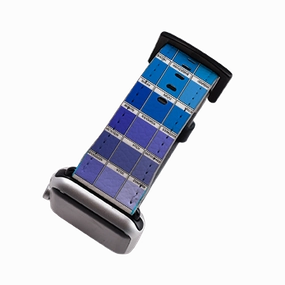 Blue Chromology By Kitty Joseph Apple Watch Strap Modern Fashion Touch Rugged Fitness Look