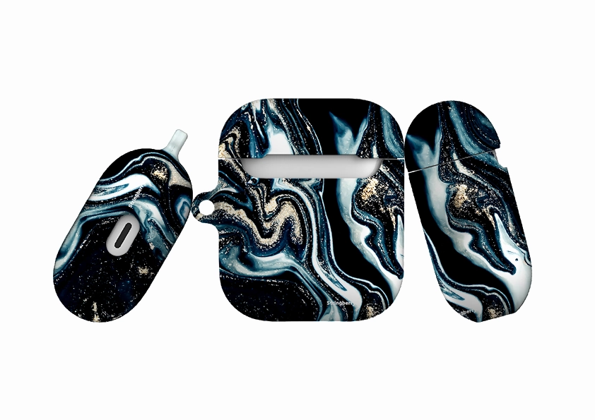 Blue Royalty Airpod Case ( Gen 1 & 2 ) vivid neon commuter silicone cover