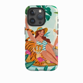 Soft Protection Glossy Finish Look iPhone Tough Case - Pool By Caroline Bonne Muller