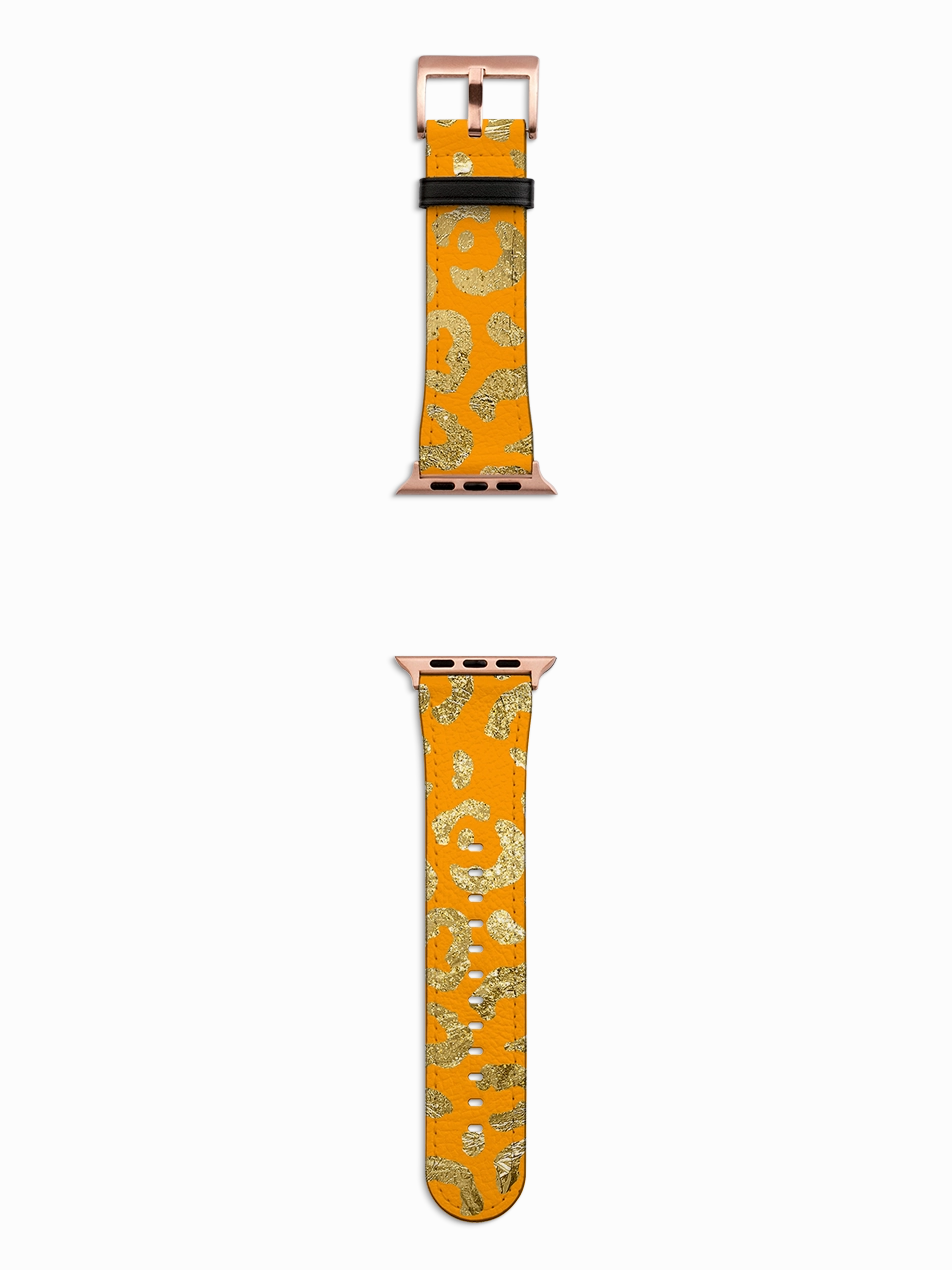 Universal Fit Design Active Function Wear Yellow Brush Apple Watch Strap