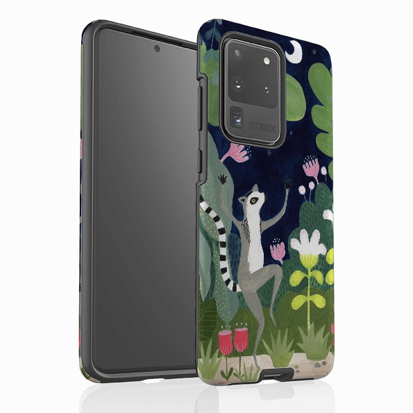 Samsung Tough Case - Dancing Lemur By Bex Parkin Rugged Outline