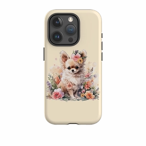 iPhone Case - Cute Dog L Gradient Design Classic Texture