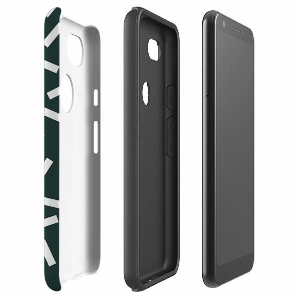 Rugged Build Texture Vibrant Finish Google Tough Case -  Forest Green Confetti