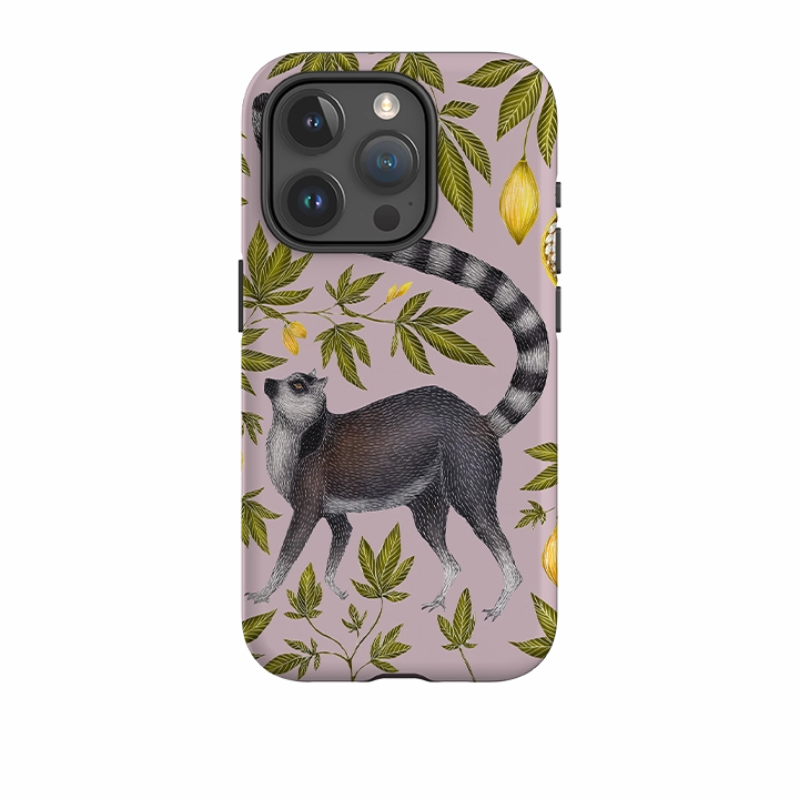 iPhone Tough Case - Lemur By Catherine Rowe Clear Surface Stylish frame