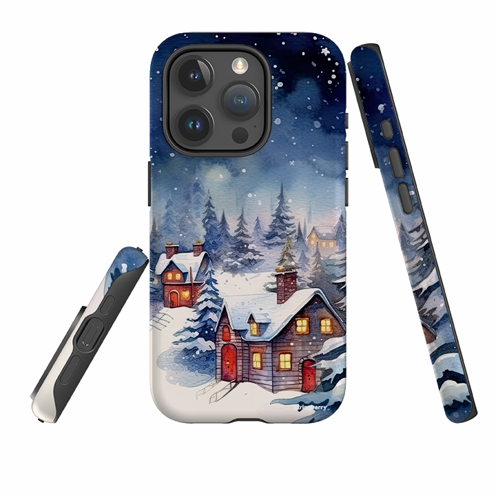 iPhone Tough Case - Cosy Evening Light Form Durable Finish