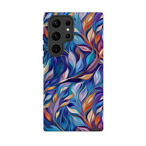 Grip Assist Minimal Detail Samsung Tough Case - Hampton Leaves