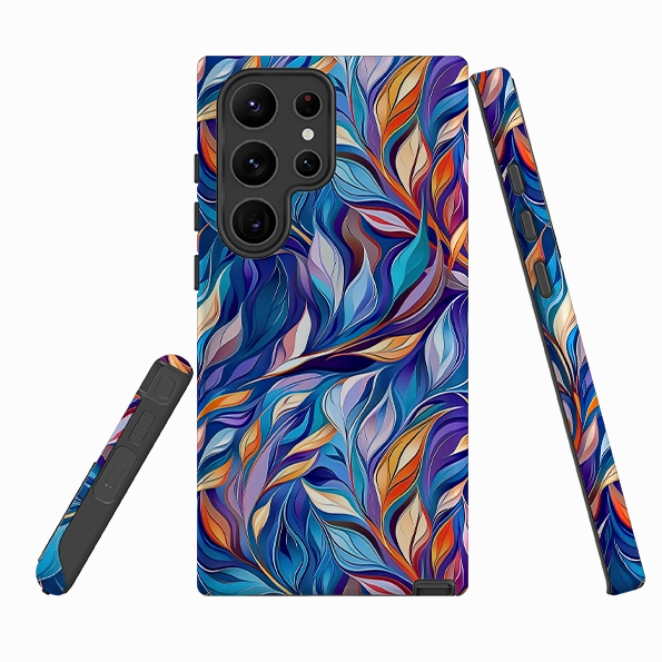 Rugged Surface Samsung Tough Case - Hampton Leaves