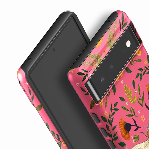 Google Tough Case -  Botanical Bee Peach By Jade Mosinski Refined Look