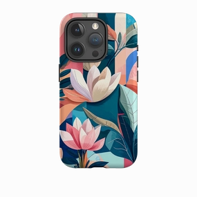 Trendy Aesthetic iPhone Tough Case - Long Floral