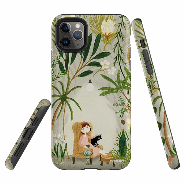 iPhone Tough Case - Imaginarium Garden I By Katherine Quinn Smooth Look Smooth Form