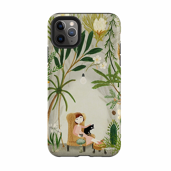 iPhone Tough Case - Imaginarium Garden I By Katherine Quinn Hybrid Pattern