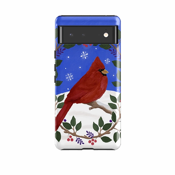 Google Tough Case -  Cardinal Wreath By Bex Parkin Glossy Finish Look