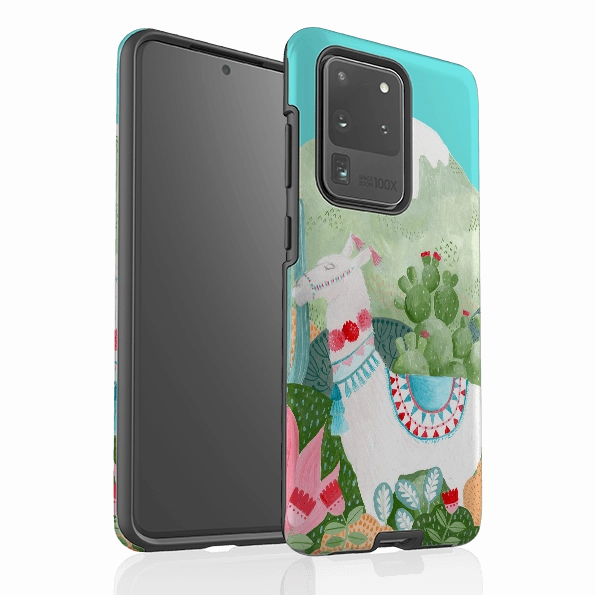 Customizable Option Elegant Appearance Samsung Tough Case - Llama By Bex Parkin