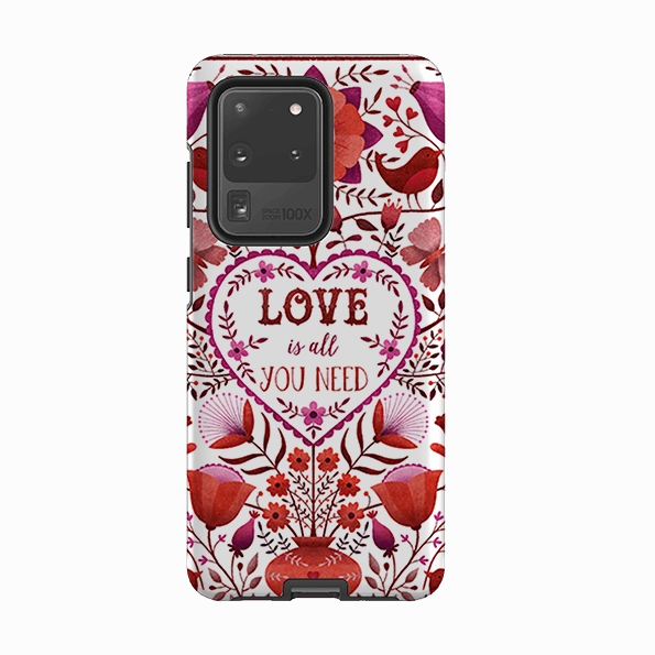 Soft Edge Look Slim Comfort Samsung Tough Case - Love Is All You Need By Suzy Taylor