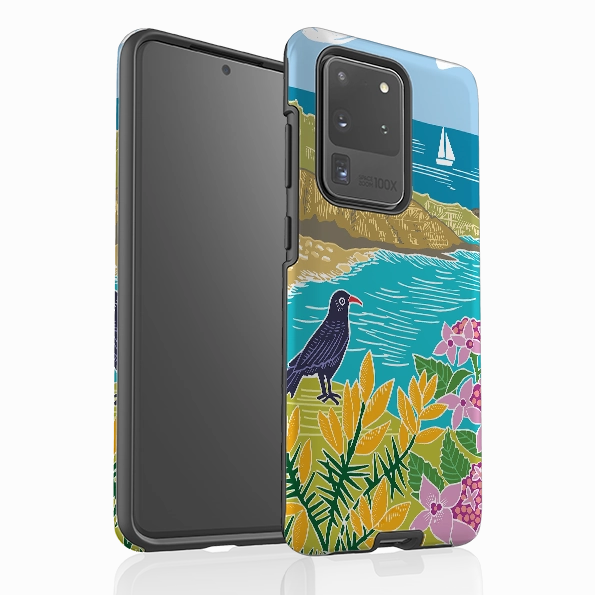 Affordable option Protective Texture Finish Samsung Tough Case - Porthgwarra Walk By Kate Heiss