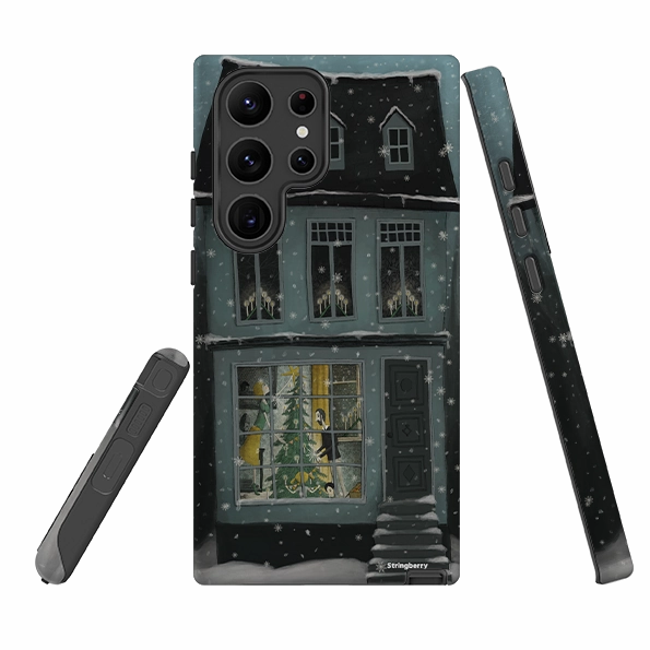 Textured Surface Samsung Tough Case - Christmas House By Maja Lindberg