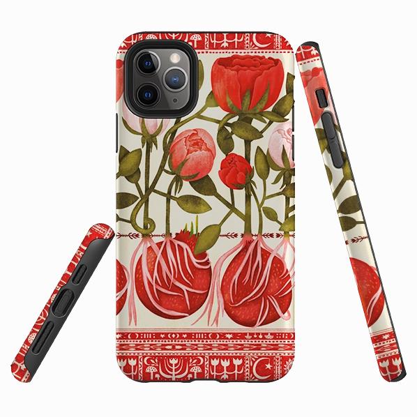 iPhone Tough Case - Roots By Nina Pace Protective Pattern