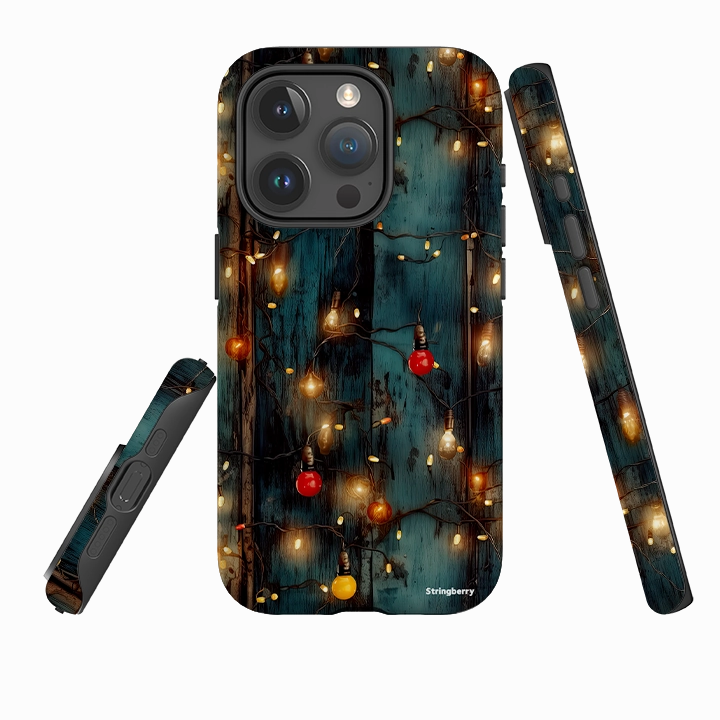 Anti glare Anti Shock iPhone Tough Case - Festive Lights III