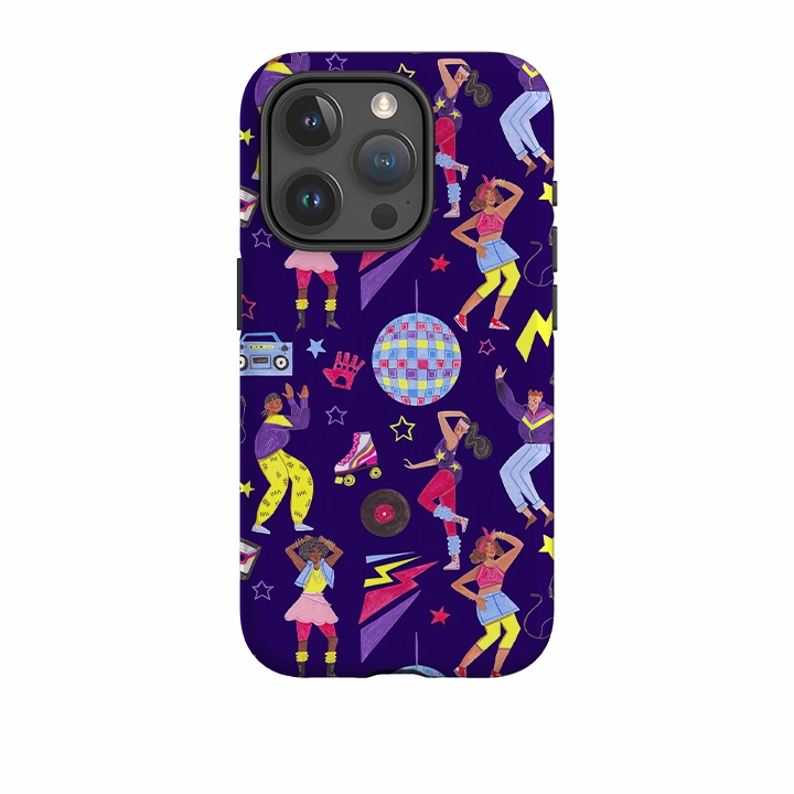 Textured Grip Anti scratch iPhone Tough Case - Disco By Caroline Bonne Muller