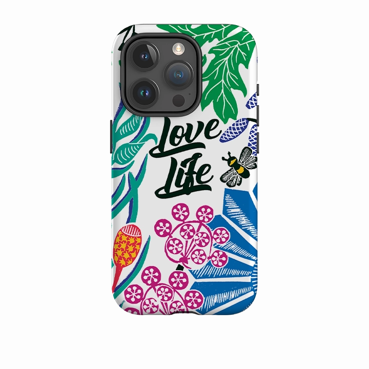 iPhone Tough Case - Love Life By Kate Heiss Marble Pattern