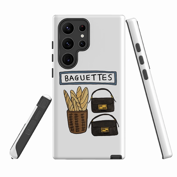 Travel Friendly Protective Layer Samsung Tough Case - Fendi Baguettes By Angelica Hicks