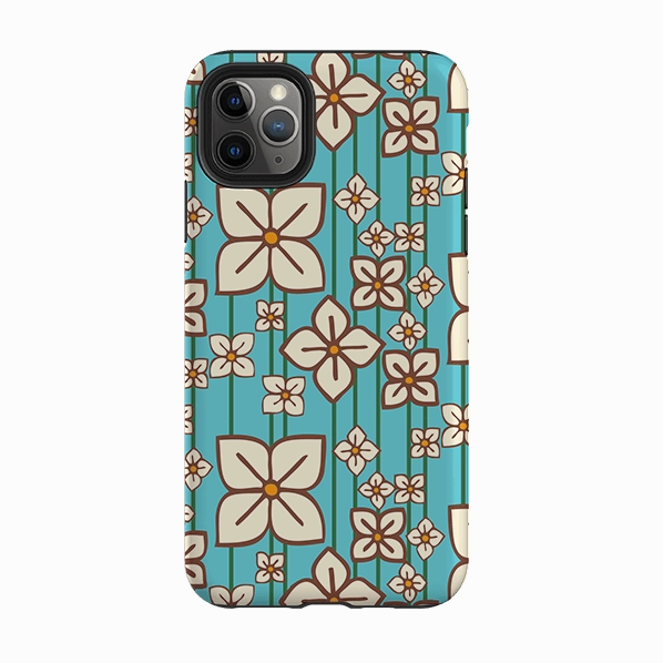iPhone Tough Case - Hydrangea By Amelia Bowman Gloss Finish Luxury Style