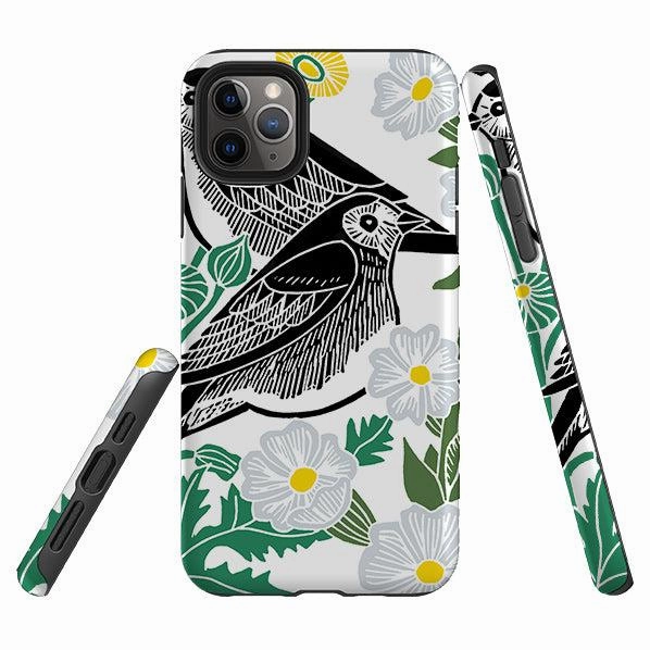 Matte Shield Layer Protective Form Texture iPhone Tough Case - Summer Wagtail By Kate Heiss