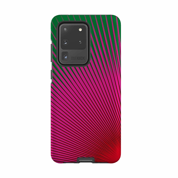 Samsung Tough Case - Halos Cactus By Kitty Joseph Light Frame Elegant Texture Layer